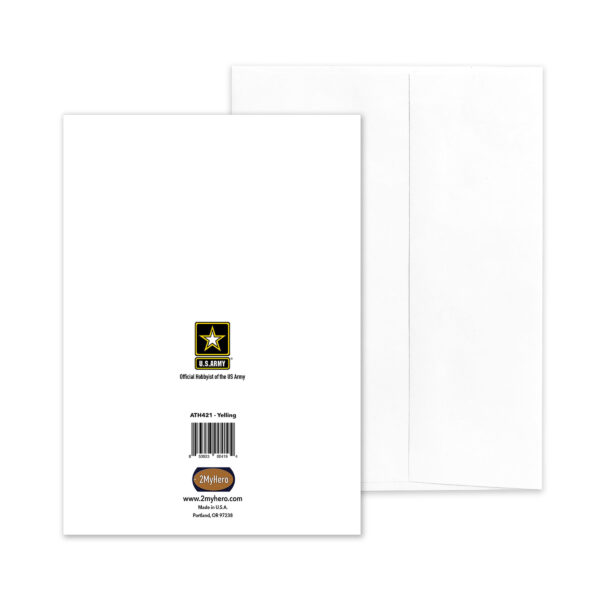 Yelling - US Army Military Drill Sergeant Appreciation Thank You Greeting Card - by 2MyHero