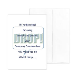 If I Had - US Coast Guard Boot Camp Military Appreciation Greeting Card With Envelope - by 2MyHero
