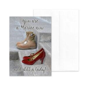 Still a Lady - US Marine Corps Military Appreciation Greeting Card for Female Marines - by 2MyHero