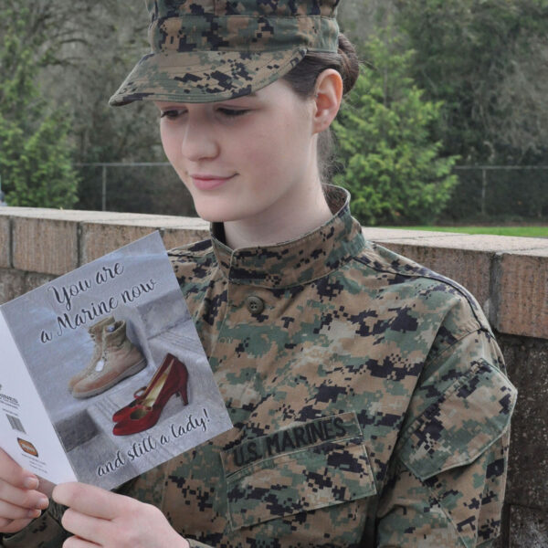 Still a Lady - US Marine Corps Military Appreciation Greeting Card for Female Marines - by 2MyHero
