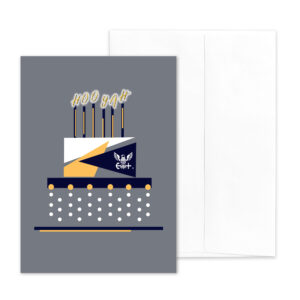US Navy Congratulations to Naval officers military greeting card with envelope - Celebration Cake - by 2MyHero