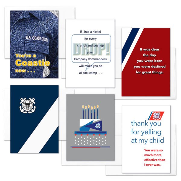 A Coastie Now - US Coast Guard Boot Camp Military Greeting Cards - Includes Envelopes - by 2MyHero