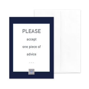 Advice - US Air Force Military Appreciation Encouragement Greeting Card - by 2MyHero