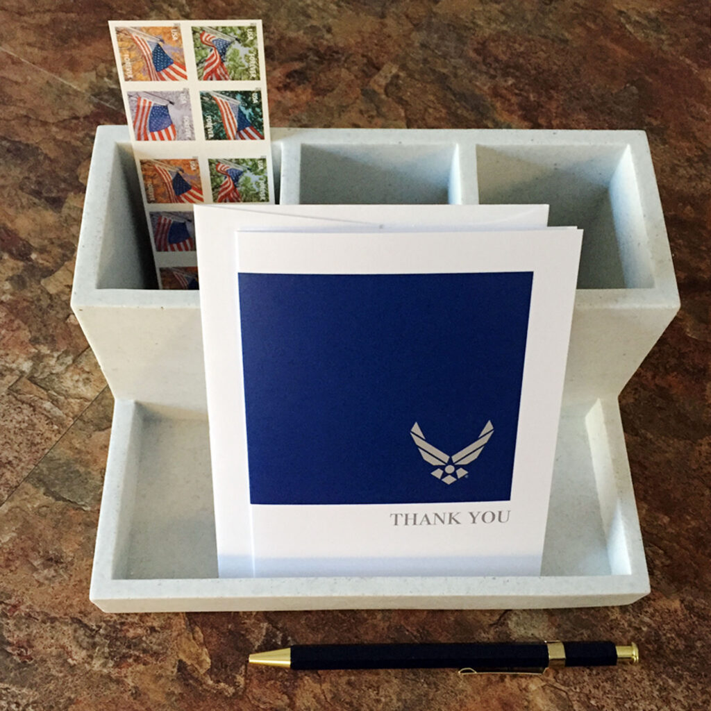 2MyHero US Air Force Thank You pack of notecards 8 blank note cards and 8 envelopes