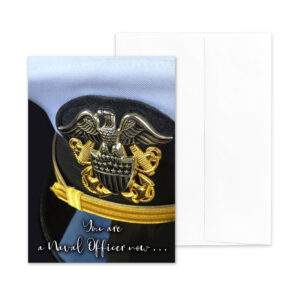 An Officer Now - US Navy Military Graduation Greeting Card by 2MyHero