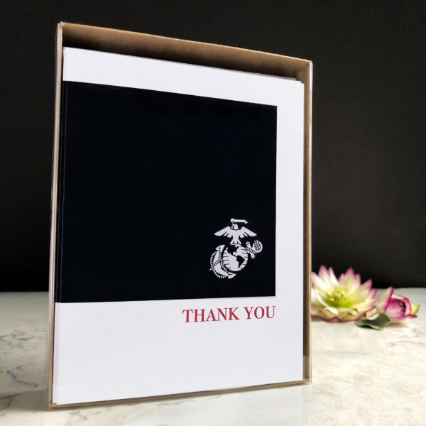 2MyHero USMC Thank You box of notecards 15 blank note cards and 15 envelopes