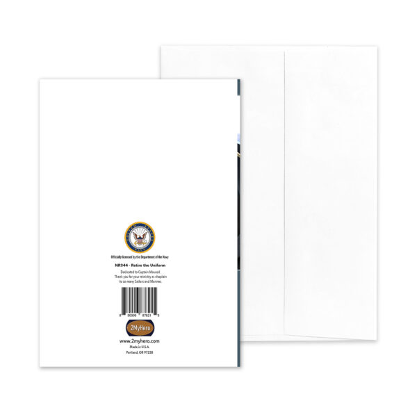 Retire the Uniform - US Department of the Navy Military Retirement Congratulations Greeting Card for Sailors - includes envelope - by 2MyHero