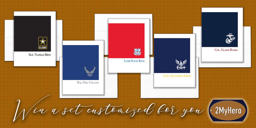 2MyHero Yours Truly Giveaway for military greeting cards