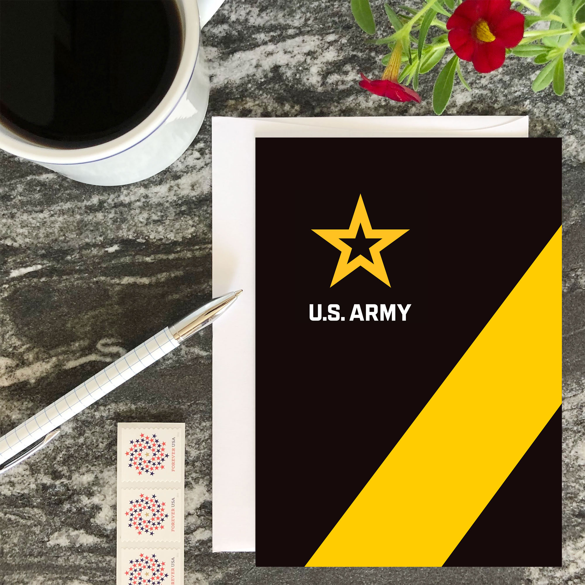 Look Good - US Army Military Appreciation Encouragement Greeting Card - by 2MyHero