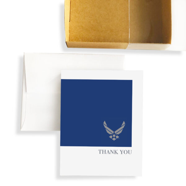 2MyHero US Air Force Thank You box of notecards 15 blank notecards and 15 envelopes