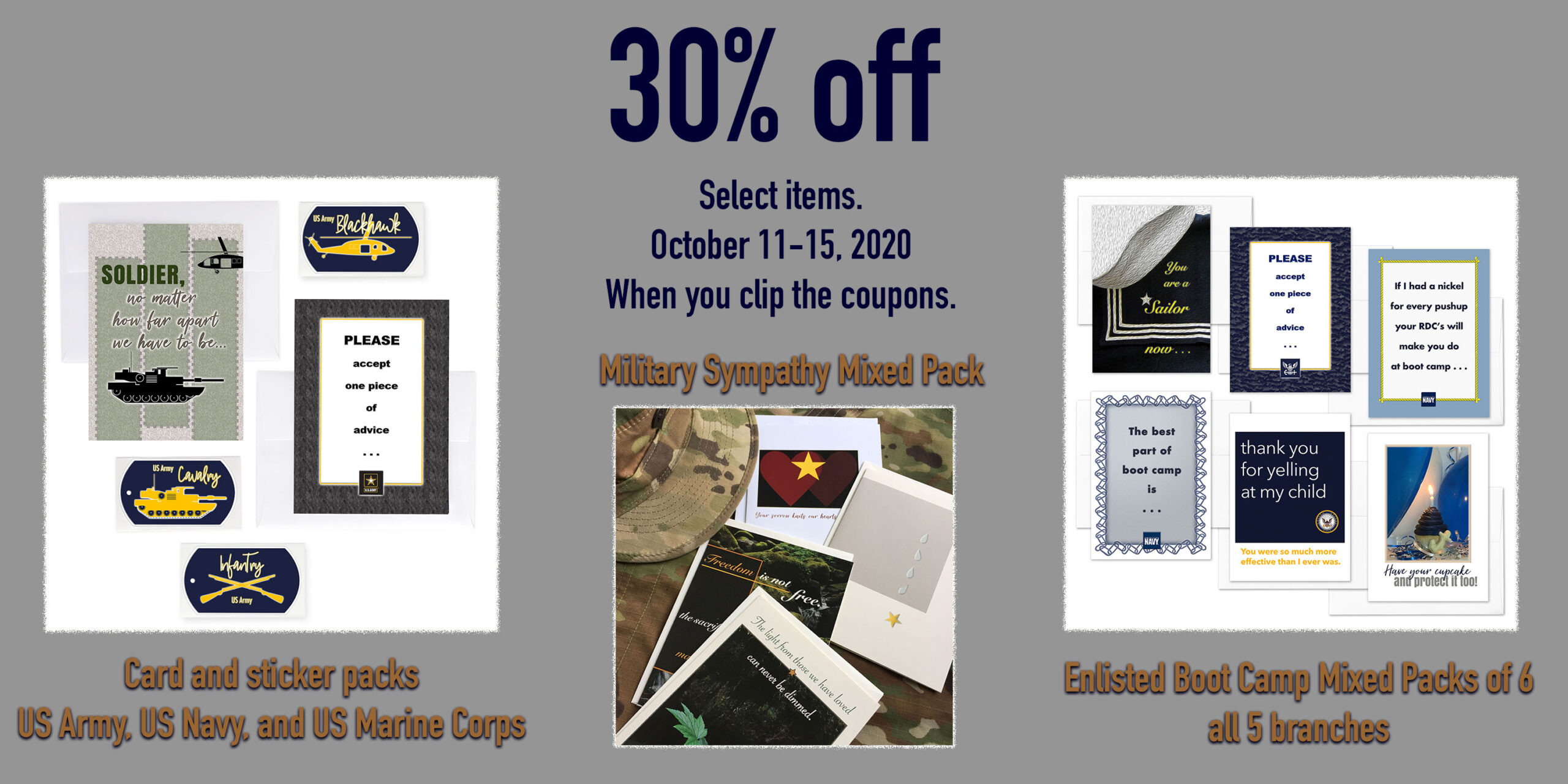 Save 30% on 2MyHero military greeting cards during Prime Days