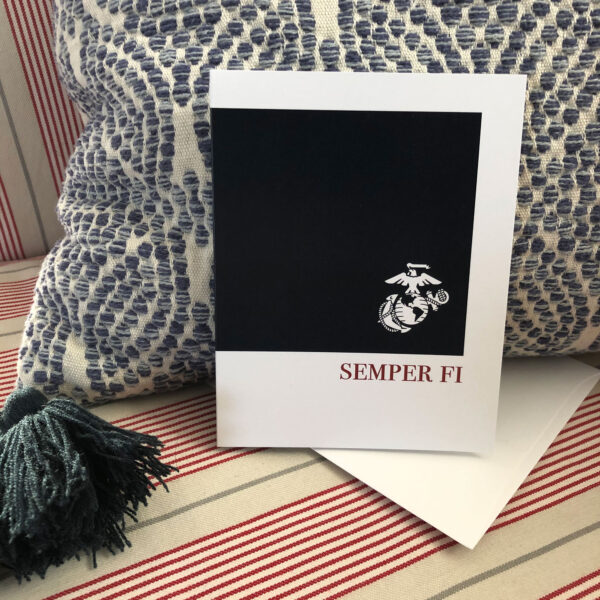 SEMPER FI - 2MyHero military greeting card box of notecards for US Marine Corps