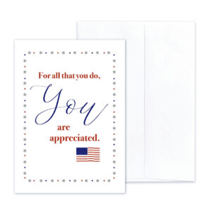 Military Spouse Appreciation - military greeting card and envelope - by 2MyHero