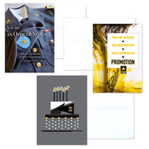 US Army Officer Three - mixed pack of military greeting cards for commissioned officers - 2MyHero