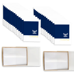 2MyHero USN Customizable box of notecards for Sailors 30 blank note cards and 30 envelopes