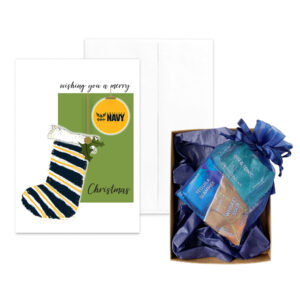 USN Christmas Card and Cocktail Candies Gift Set for Sailors from 2MyHero