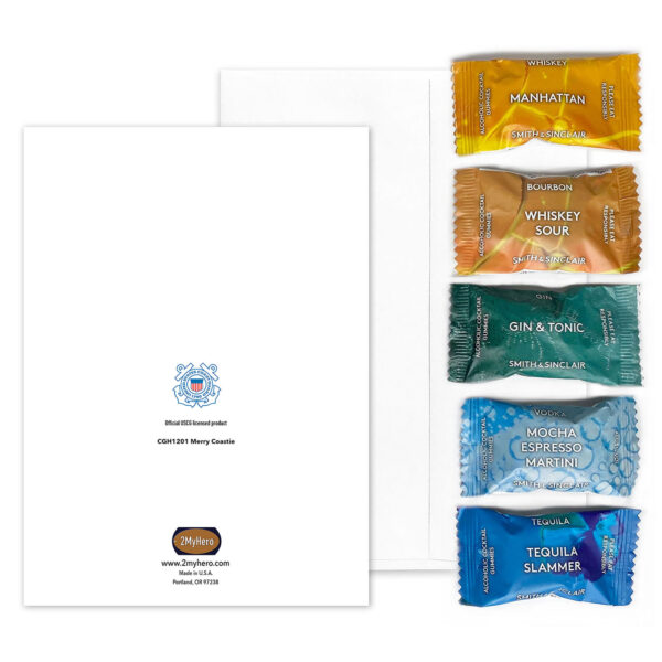 USCG Christmas Card and Cocktail Candies Gift Set from 2MyHero