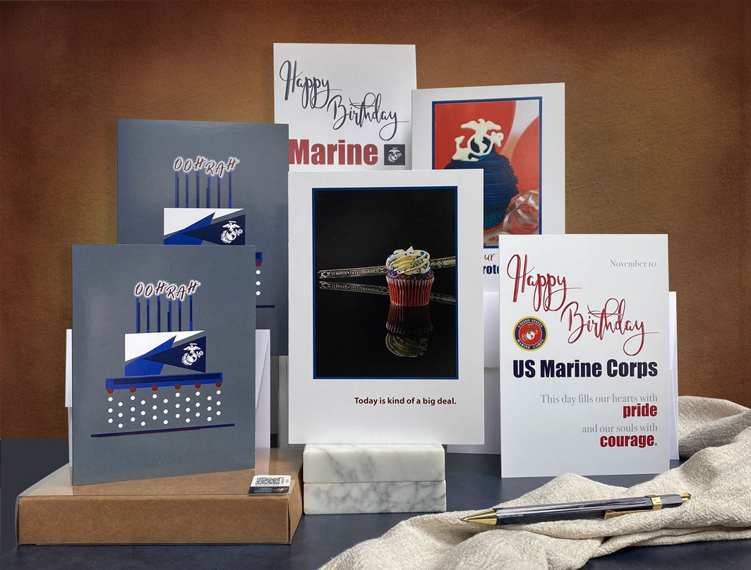 Birthday cards from 2MyHero for US Marine Corps