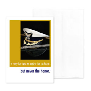 Retire the Uniform CO - US Coast Guard Military Retirement Congratulations Greeting Card for Coasties - includes envelope - by 2MyHero
